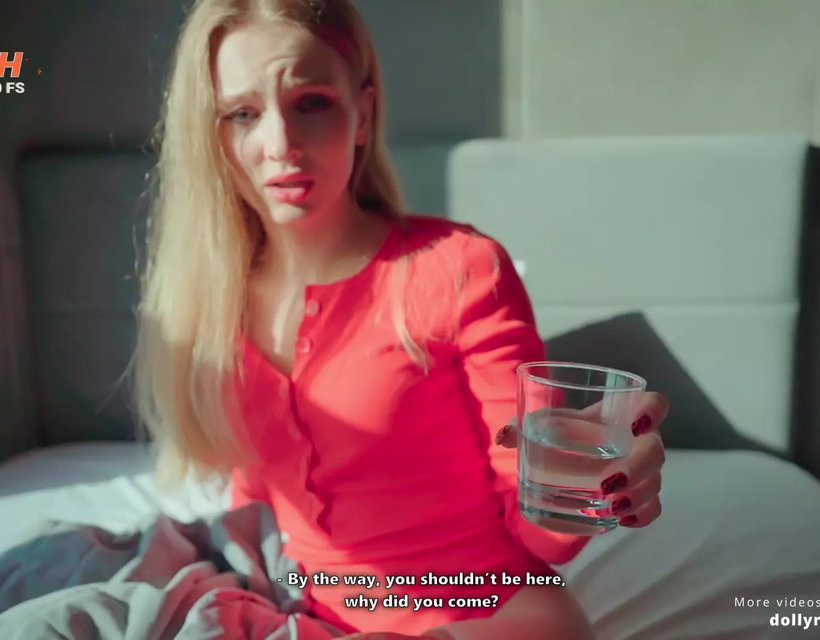 Stepsister Woke Up after a Party with an Anal Plug in Her Ass /