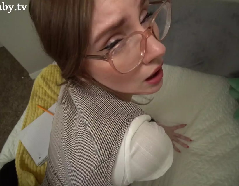 Pov College Nerd Emma Ruby Fucks You for the Answers
