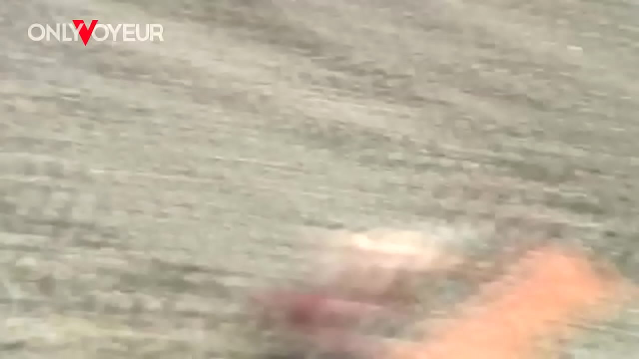 Beach Voyeur. Hot blonde enjoying beach sex at its best