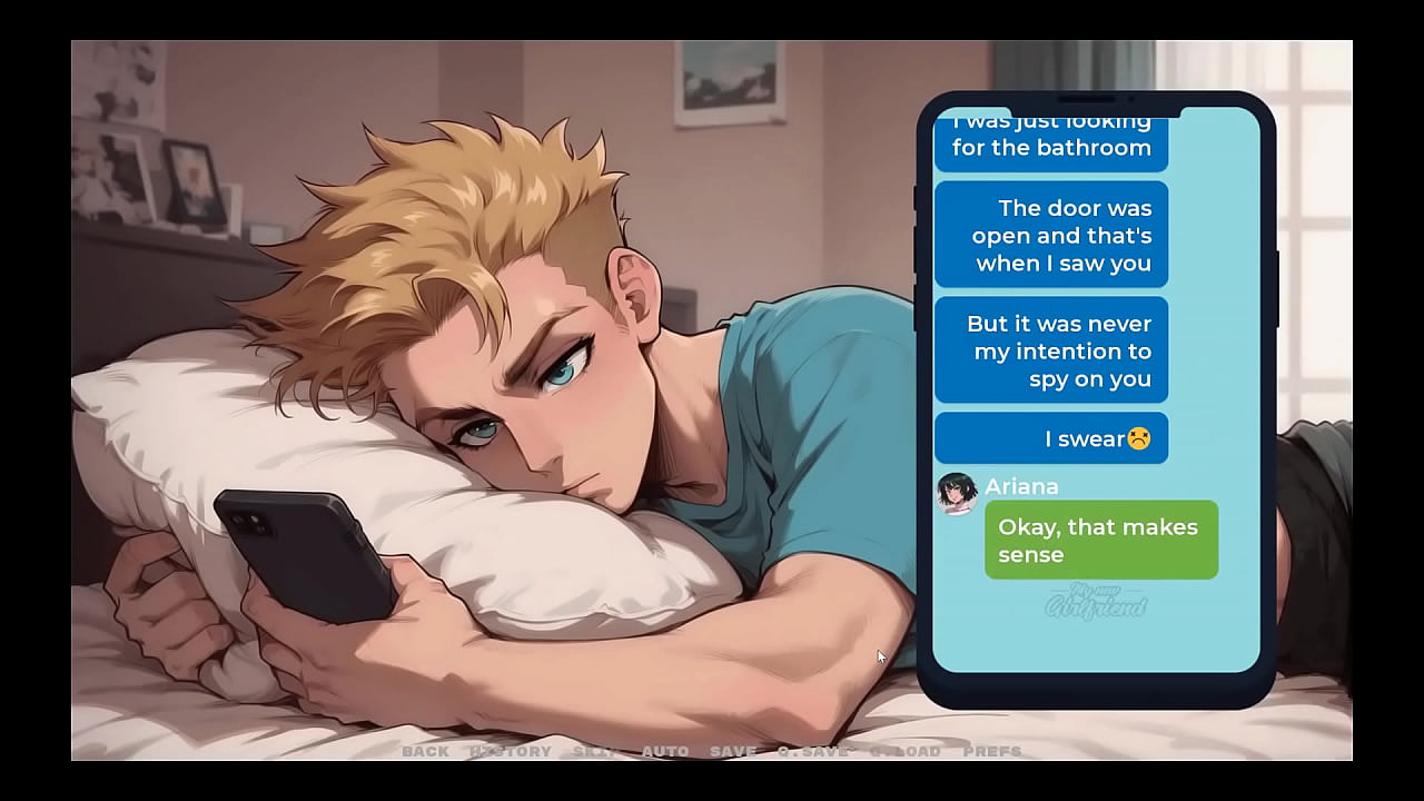 My New Girlfriend [ TABOO Hentai Game ] Ep.11 sexting my GF bestie !