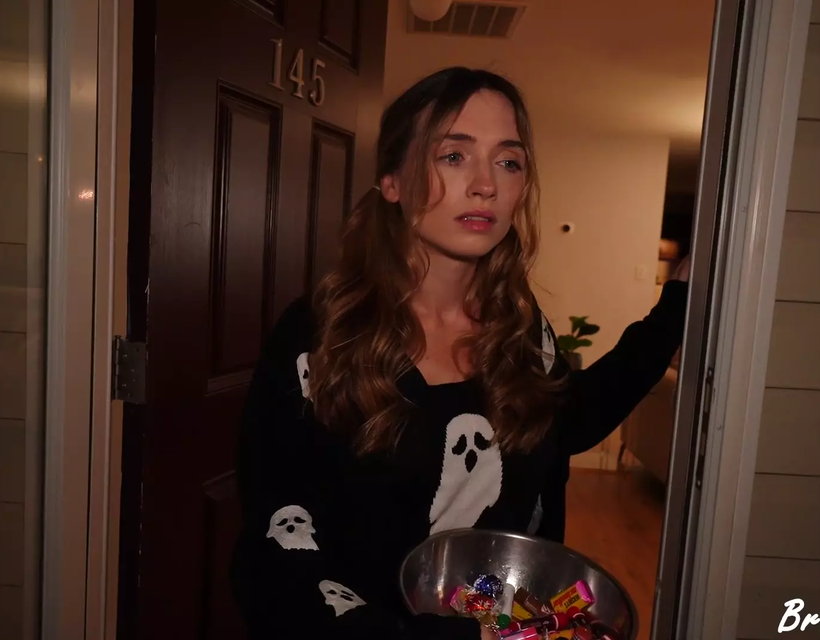 Home Intruder Fucks Me Hard while My Boyfriend is Busy on Halloween Night