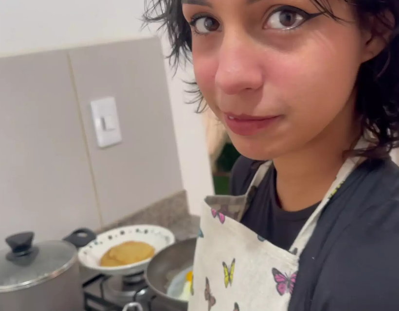 I Teach My Shy Stepsister how to Cook and I Add My Delicious Milk to Her Recipe.