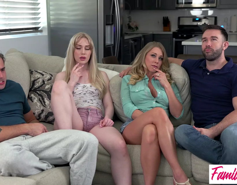 Emma Starletto Katie Morgan get a Deep Pounding in Familyswap Fun