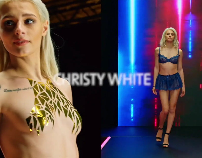 Tiny Blonde Runway Model Christy Is Hungry for Bbc