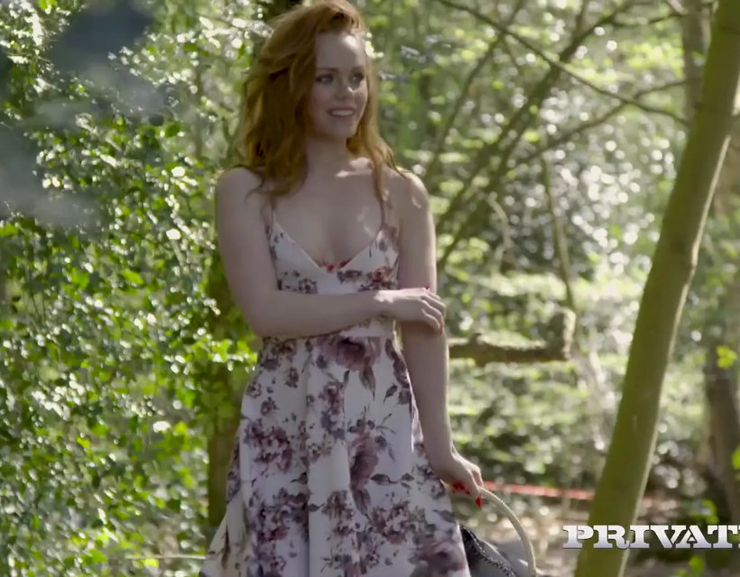 Redhead Ella Hughes Banged Outside