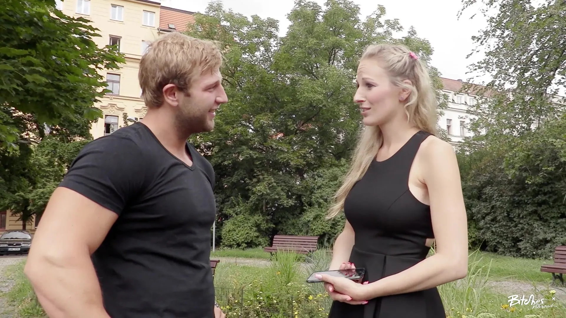 German tourist Cam Angel gets facial