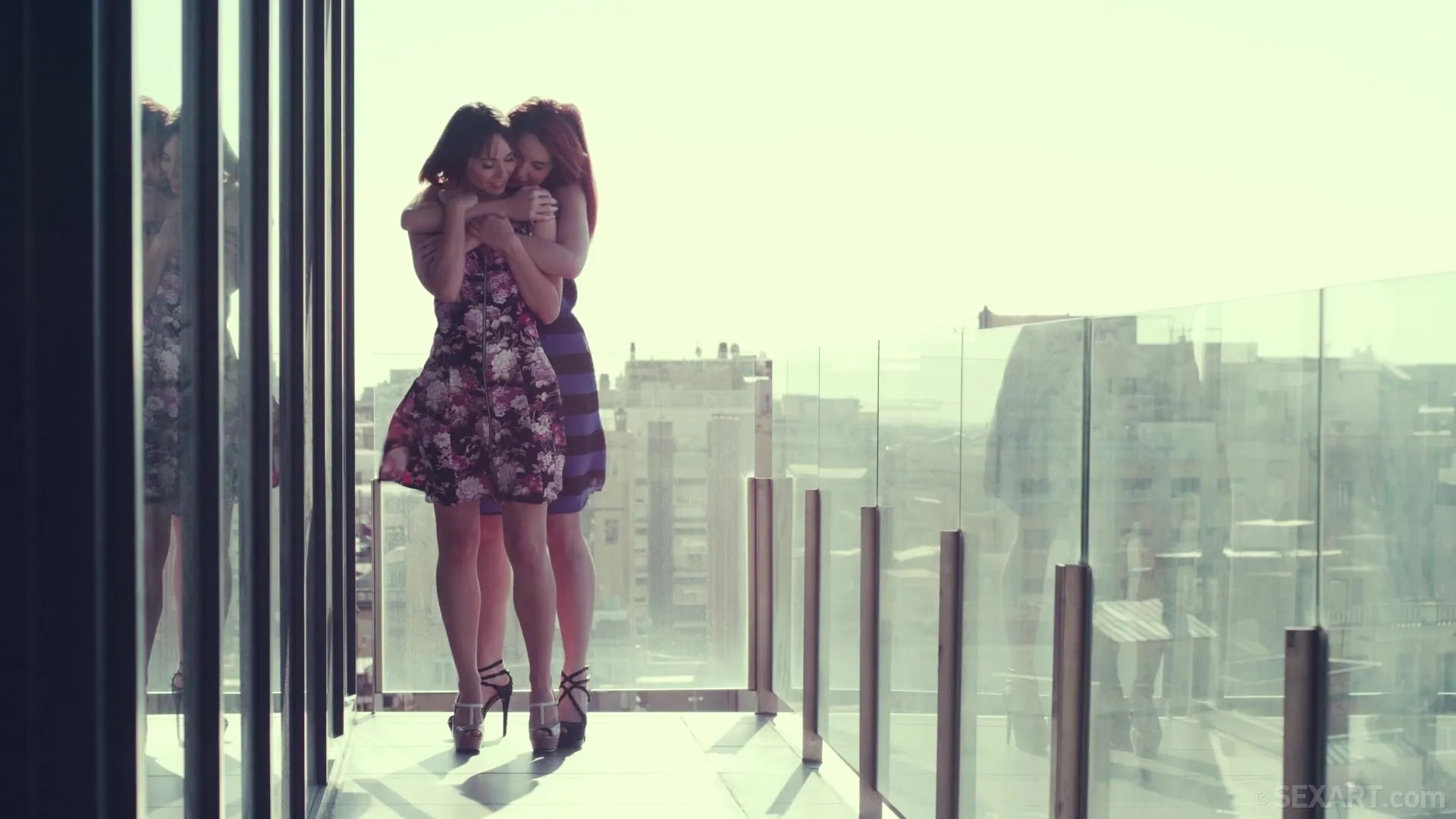 Curtains match the drapes