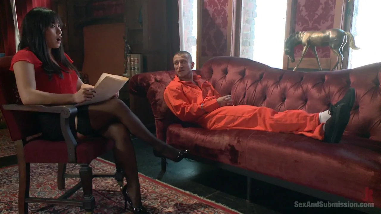 Helpless Mia finds her asshole in trouble