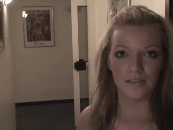 Blonde GF sucking and swallowing