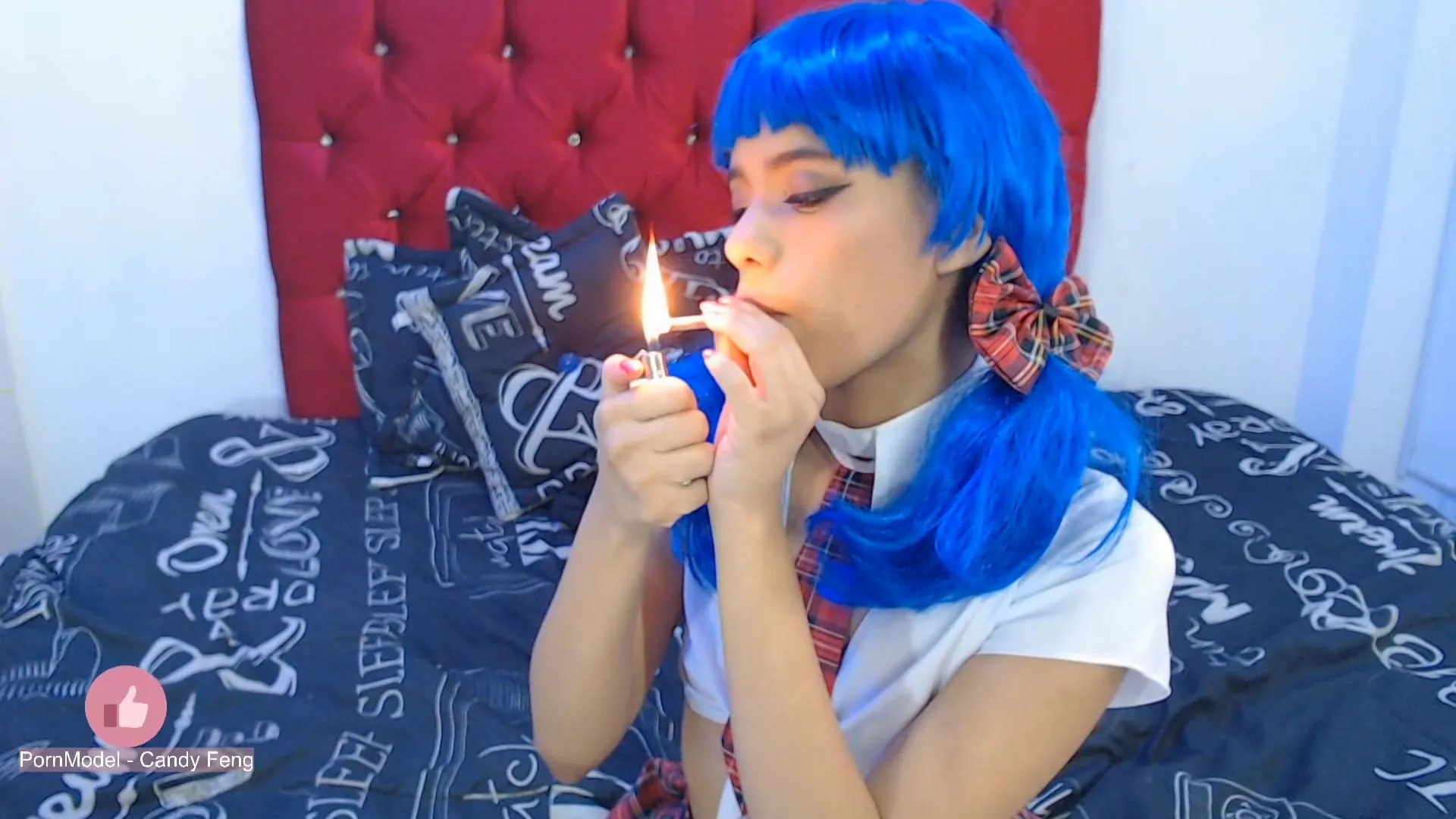 College girl in your room