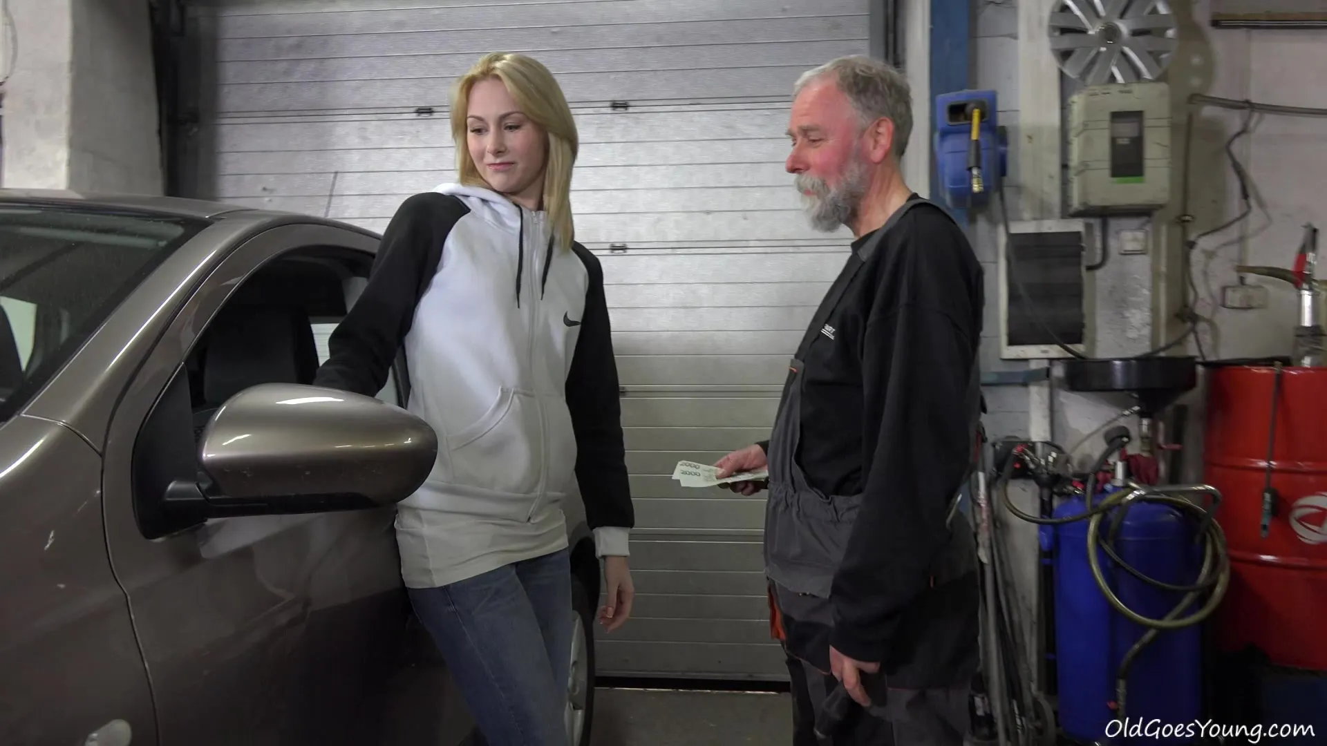 Frances takes advantage of old goes young guy to land plum job