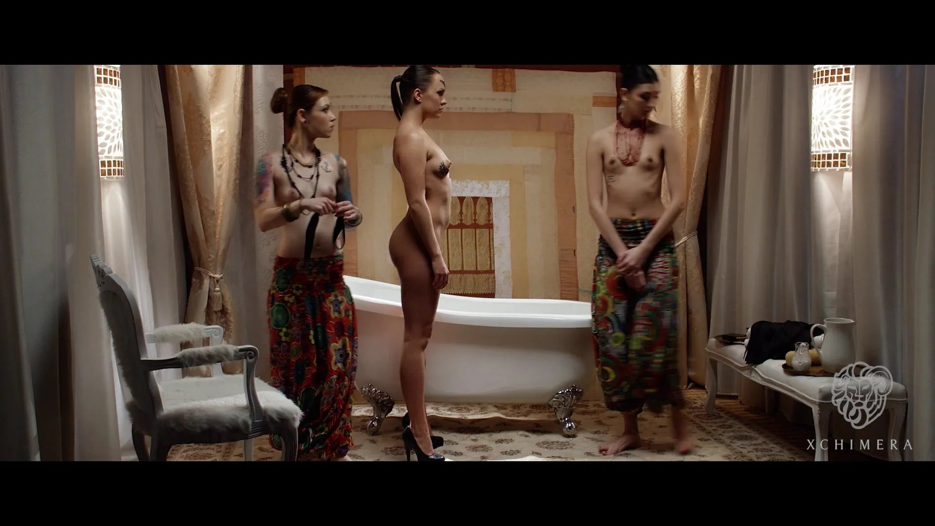 Tied up guy seduced and dominated