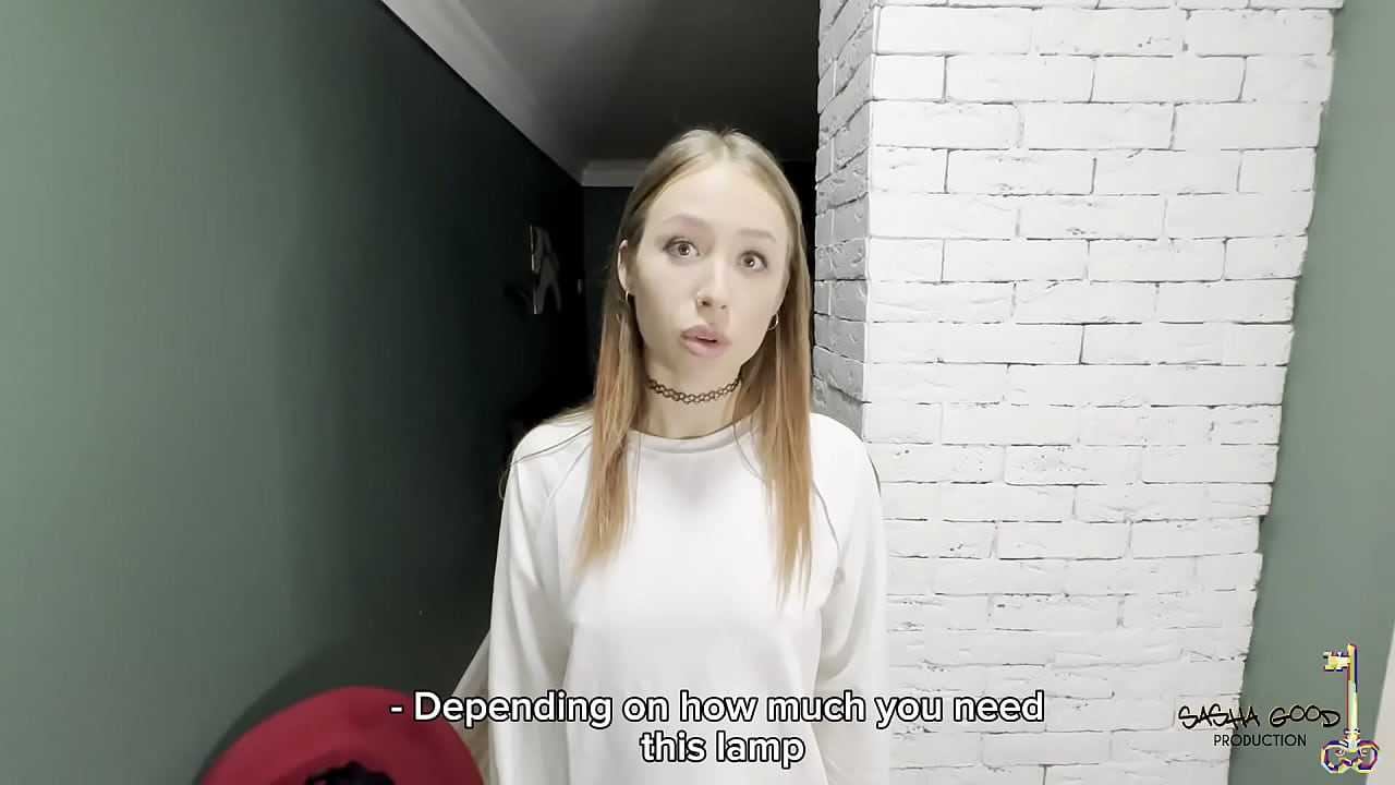 A Young Blonde Pays The Courier With Her Ass