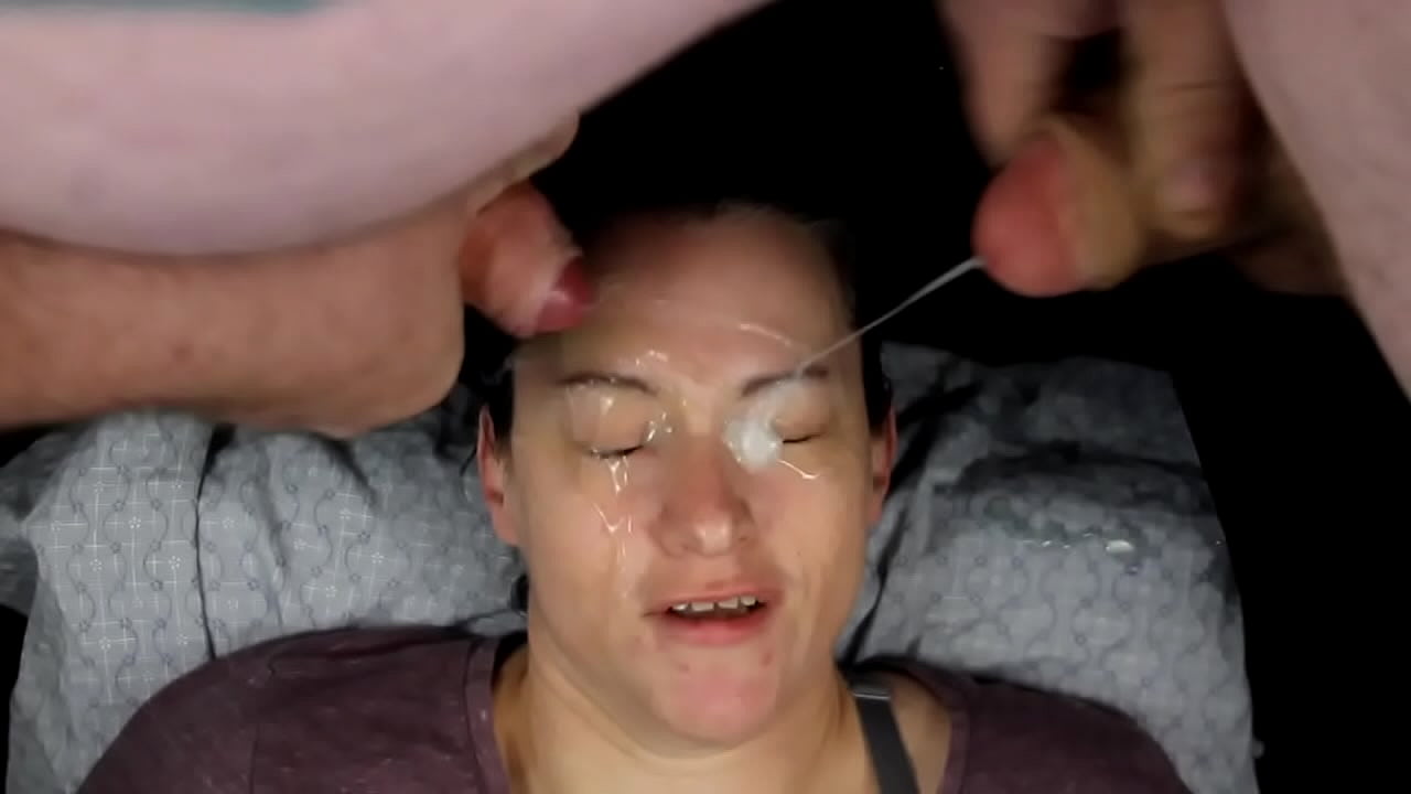 Dirtydees Gets her face covered with some heavy eye blasts