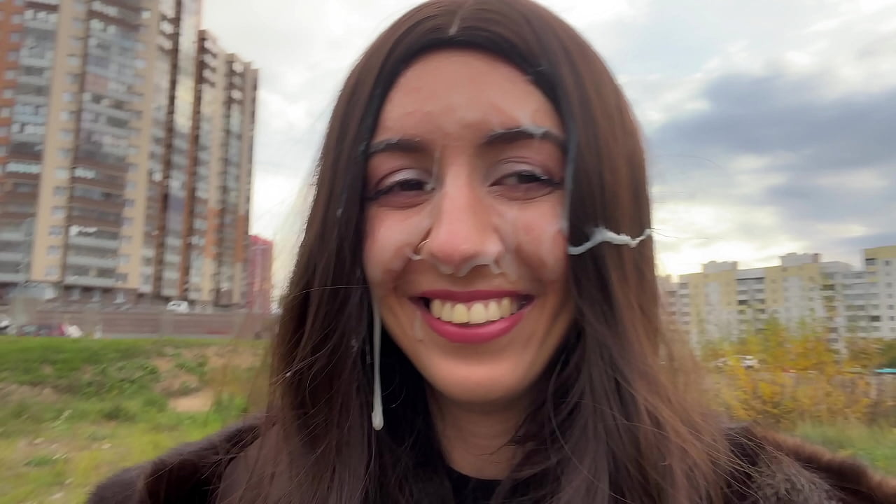 Girl in Fur Coat Thanks Guy for Helping With Broken Car and Lets Him Cum on Face FULL VIDEO