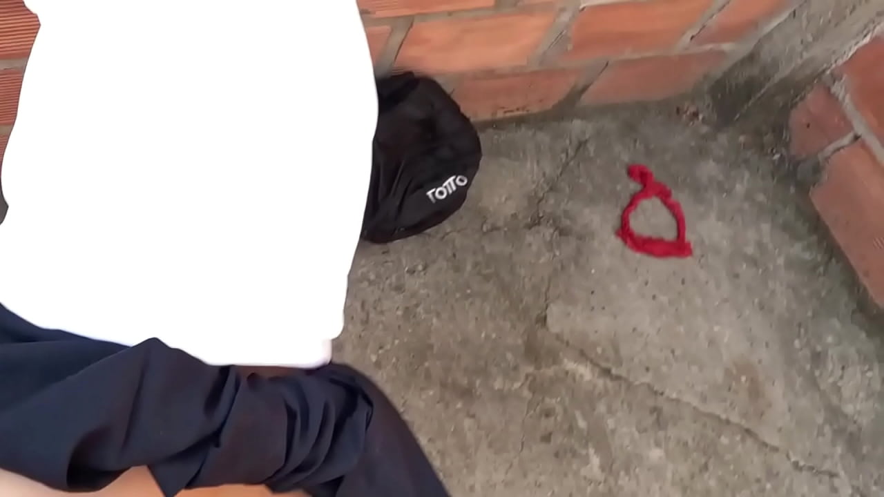 Big-Ass Brunette Skips From School To Fuck Her Boyfriend In An Abandoned Construction Building