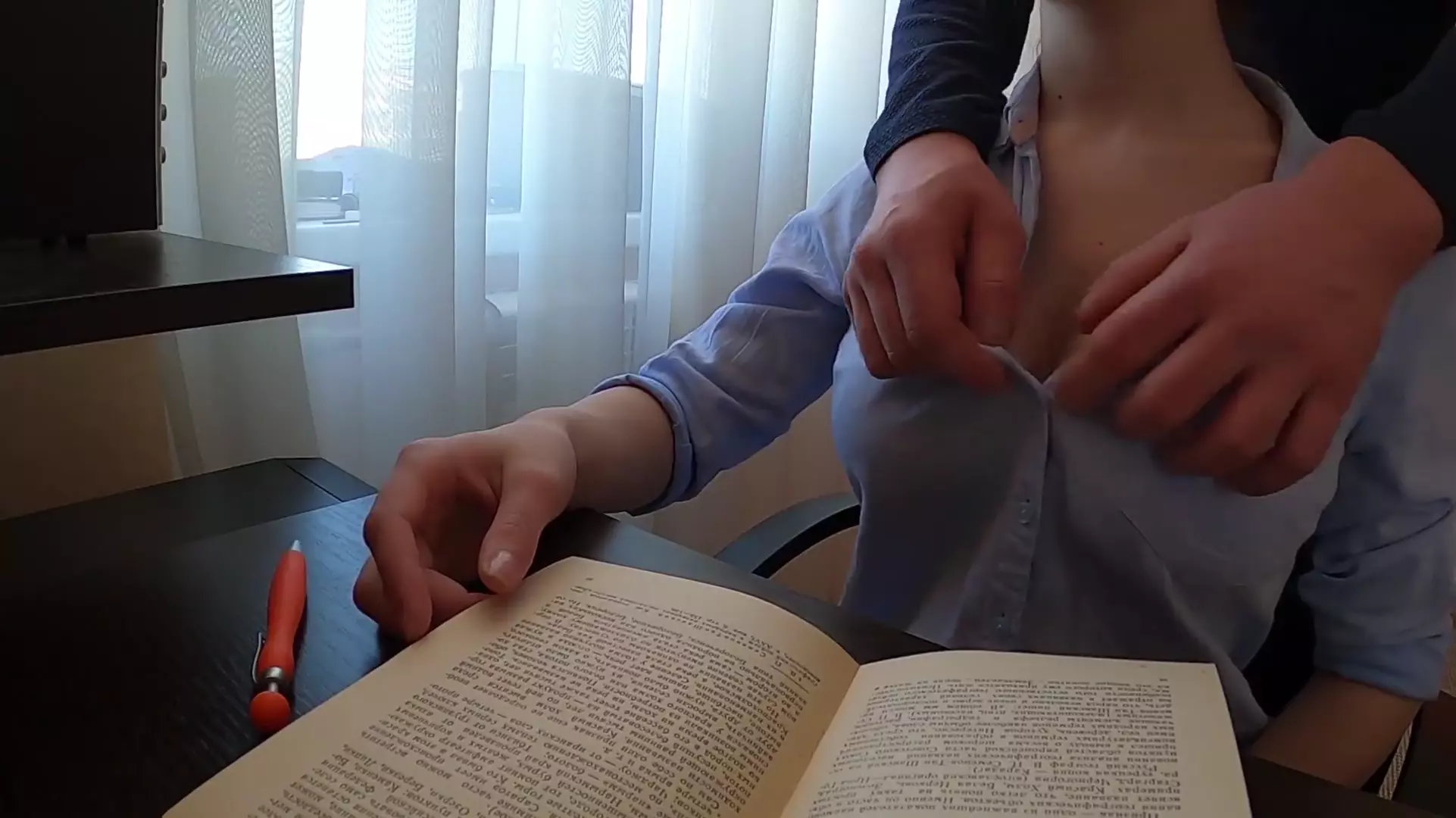 Student Hard Fucked Teacher with Big Tits before Test