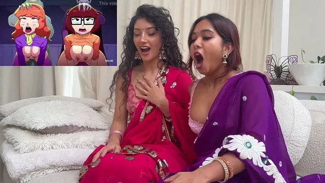 Petite Desis Miaz and Jasminx React to Cartoon Mystery Bang