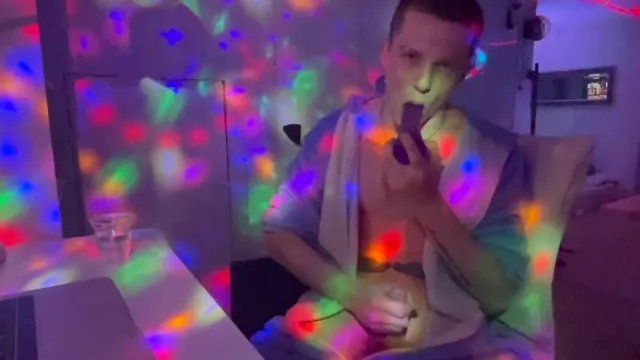 Fucked My Ass and Mouth with a Toy at a Party